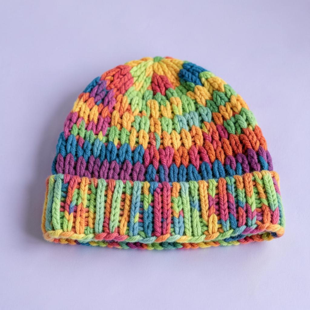 Clashing Colors Beanie
